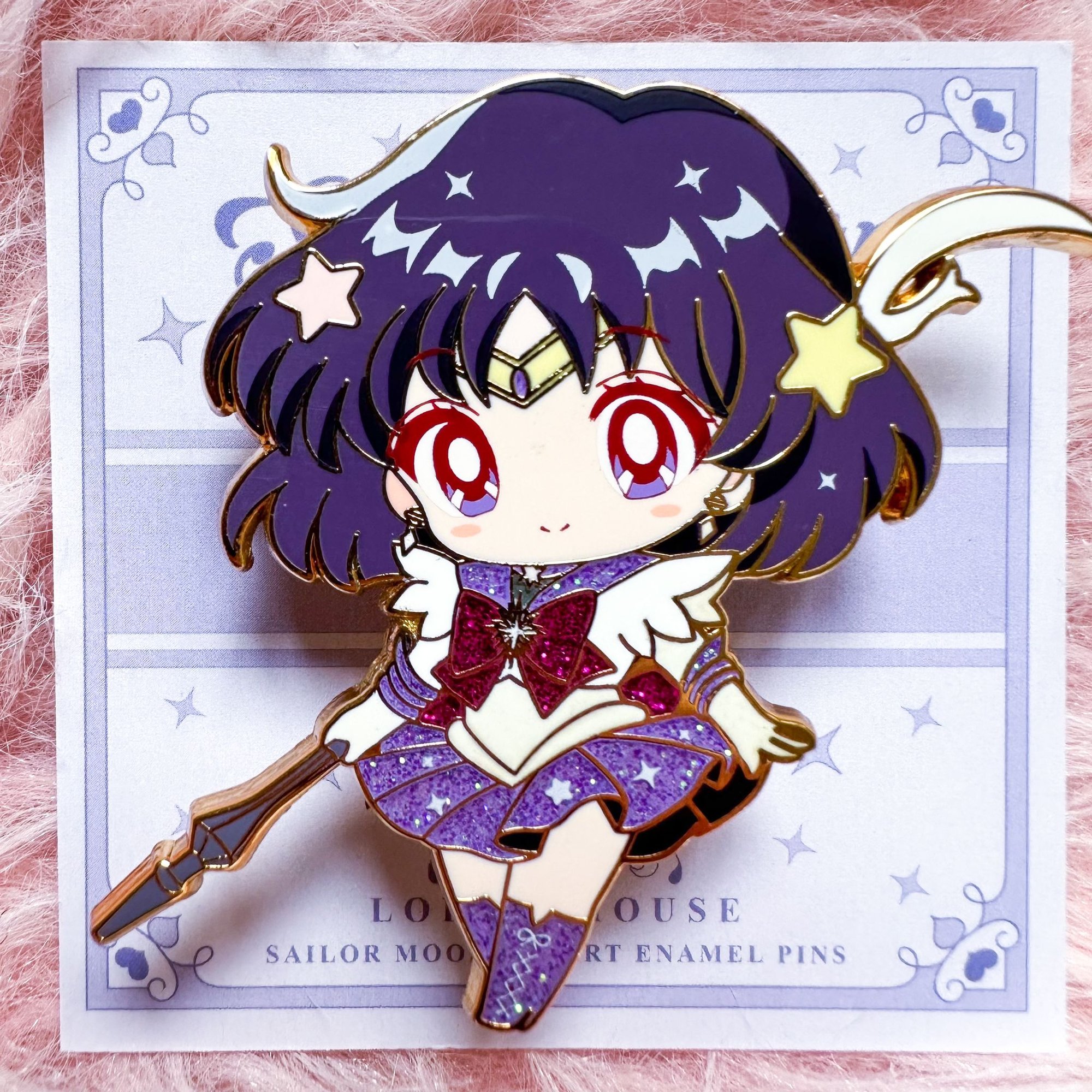 P.Willinckii cv. Sailor Saturn　oc Sailor Saturn Chibi Pin (In hand sale)💜 | LokYinHouse Pins